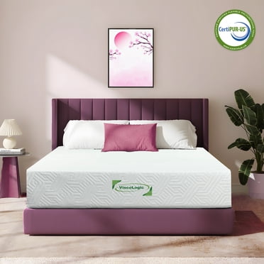 ViscoLogic Desire Matelas en Mousse Mémoire Infusée de Gel Rafraîchissant de 10 Pouces Fabriqué au Canada - Matelas Simple, Matelas Double, Matelas Grand, Matelas Très Grand - Matelas en Boîte