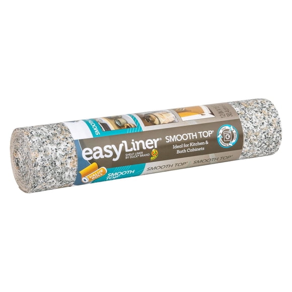Smooth Top EasyLiner Brand Shelf Liner, Grey Granite, 12 in. x 15 ft.