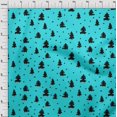 thumbnail image 4 of oneOone Tissu Popeline Coton Rouge Arbre de Noël Matériel de Robe Tissu Imprimé Tissu au Mètre 56 Pouces de Large, 4 of 4