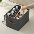 thumbnail image 5 of Hearth & Gear Organisateur de Chaussures Pliable en Tissu Rangement de Chaussures avec Compartiments Étanche et Lavable pour la Maison Organisation et Rangement des Vêtements Rangement Grand Rangement Placard en Tissu avec Tiroir Rabattable Placard, 5 of 5