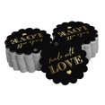 thumbnail image 1 of Inkdotpot 100 Pack Real Gold Foil Paper Tags Made With Love Text Favor Hang Tags, 1 of 6