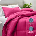 thumbnail image 2 of Bare Home Down Alternative Comforter Set - 3-Pieces - All Seasons - Queen, Pink, 2 of 5