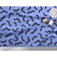 thumbnail image 2 of Soimoi Blue polyester Crepe Fabric Brush Stroke Abstract Fabric Prints By Yard 42 Inch Wide, 2 of 3