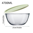 thumbnail image 3 of Binwennn Glass Mixing Bowls Large Glass Bowl With Lid Clear Bowl Glass Serving Bowl Glass Cooking Bowls For Kitchen Bread Storage Dishwasher Freezer And Oven Air Sealed Containers Clothes Container, 3 of 8
