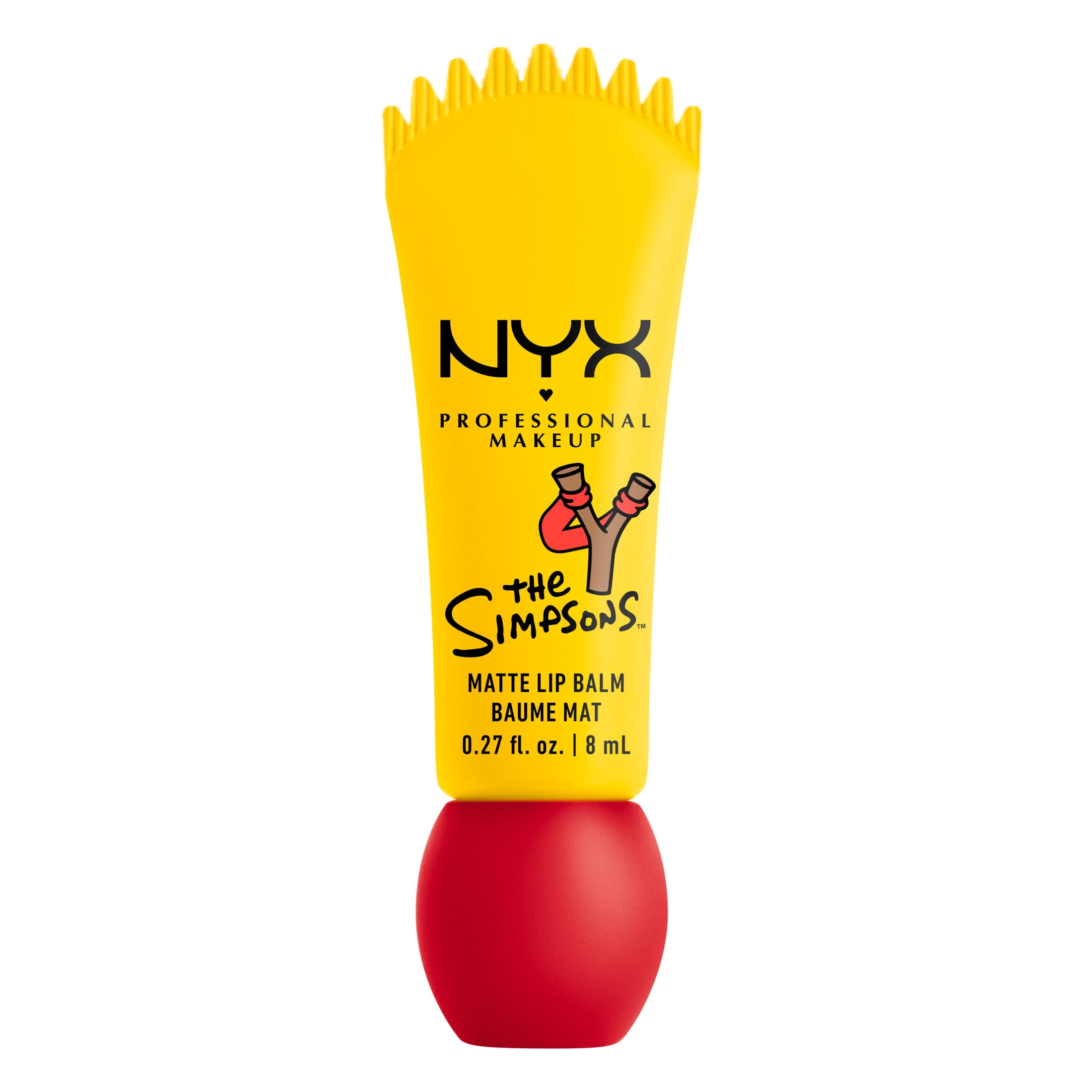 NYX Professional Makeup Baume à Lèvres Mat Simpson Smushy, Rebel Red