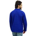 thumbnail image 4 of Atasi Kurta Court à Col Officier pour Homme Bleu en Coton Tunique Décontractée - Grand, 4 of 6