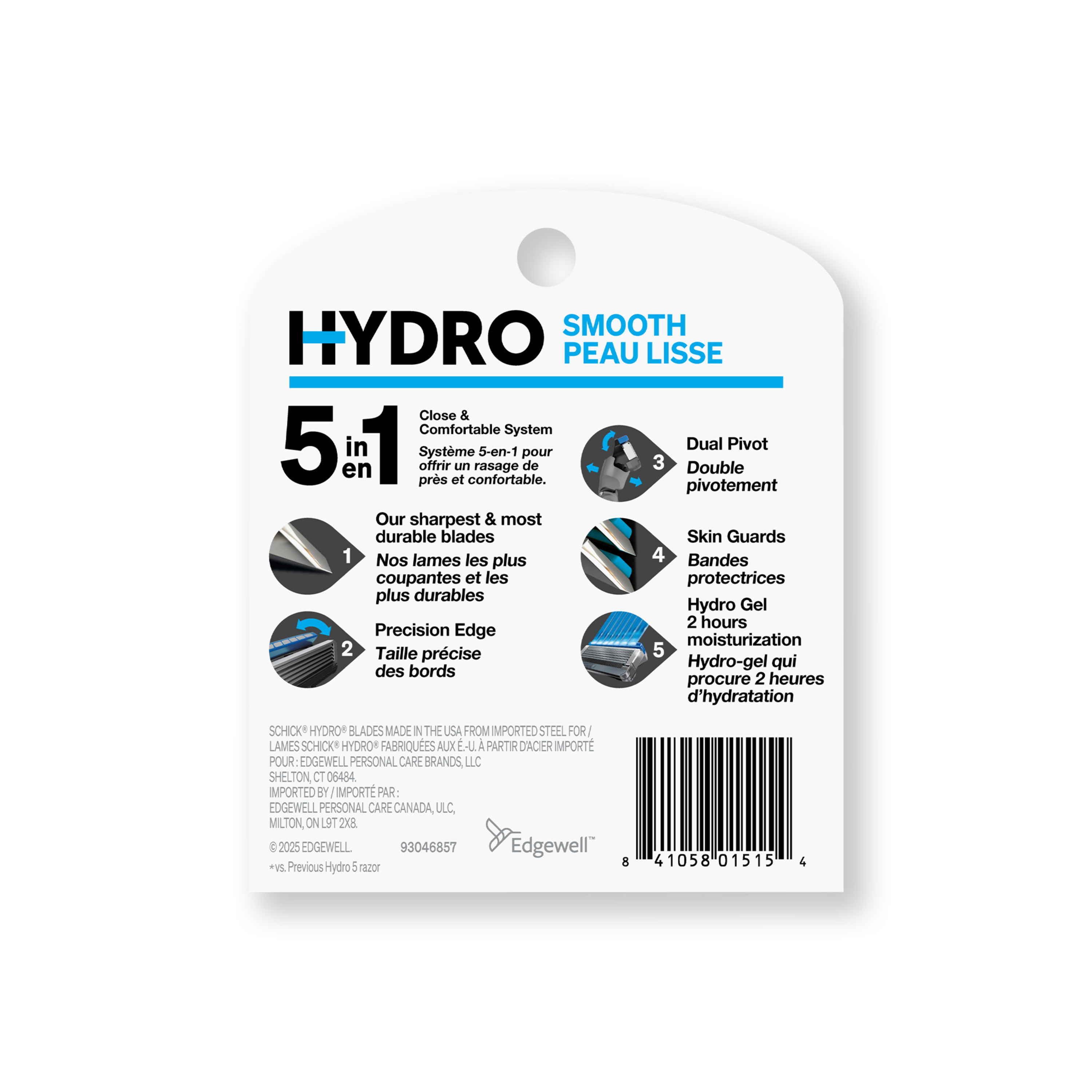 Cartouches de lames Schick Hydro Skin Comfort pour peau sèche