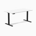 thumbnail image 1 of Desky Bureau de Jeu Assis-Debout Simple - Blanc / 59,1 x 29,5 Pouces / Noir, 1 of 10