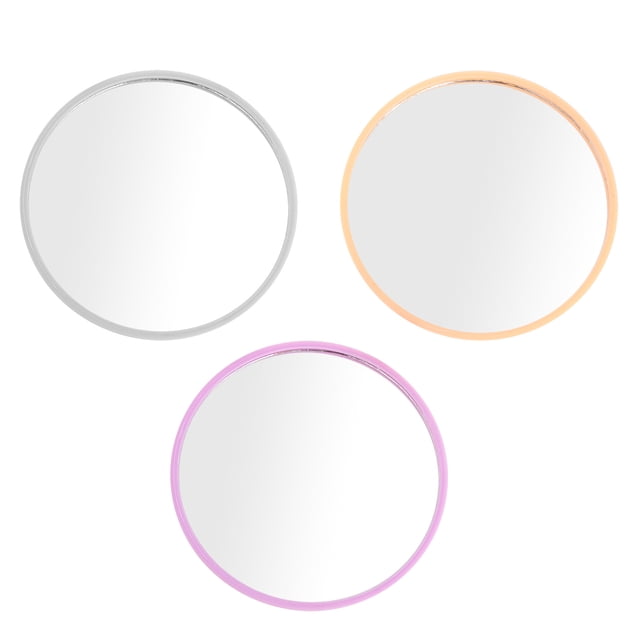 Shisuyan 24 Pcs Mini Miroir de Poche Compact Portable Miroir Rond Outils de Maquillage (Couleur et Motif Aléatoires)