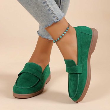 Babysbule Chaussures pour Femmes Liquidation Chaussures de Mode pour Femme Décontractées Confortables Bout Rond Talons Bas Chaussures Couleur Unie
