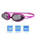 thumbnail image 3 of Lunettes de natation Dolfino Pro Striker II pour jeunes - Rose / Fumée, 3 of 3