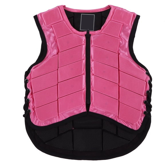Gupbes Kid Equestrian Vest Foam Pad Safety Horse Riding Body Gear Protector Pink New