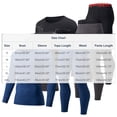 thumbnail image 2 of Mens Long Johns Thermal Set, Mens Solid Color Warm Thermal Underwear Set, 2 of 5