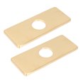 thumbnail image 2 of Shisuyan Stainless Steel Deck Plate Golden 2Pcs 6.3X2.5In, 2 of 8
