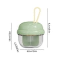thumbnail image 3 of Cute Pills Dispenser With 4 Large Compartments Portable Pills Bottle Organizer With Wide Opening For Easy Use, 3 of 6