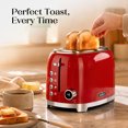 thumbnail image 3 of Salton NuRetro Digital 2 Slice Toaster, Space Cherry Model ET2183RD, 3 of 8