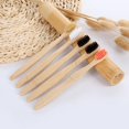 thumbnail image 4 of Bamboo Toothbrush Biodegradable Natural Friendly Wooden Eco Medium Soft FAST P2B7, 4 of 9