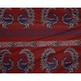 thumbnail image 4 of oneOone Polyester Lycra Fabric Peacock Block Printed Craft Fabric BTY 56 Inch Wide, 4 of 4