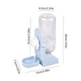 thumbnail image 4 of Becaristey Pet Drinker Time And Energy Saving Water Dispenser For Cats And Dogs Durable Easy To Clean pink 1Set, 4 of 6