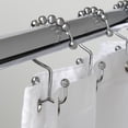 thumbnail image 1 of Mainstays Double Roller Glide Shower Curtain Hooks or Rings, Chrome, 1 of 6