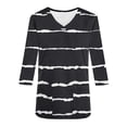 thumbnail image 4 of T-shirt Imprimé Polyvalent pour Femmes, Haut à Col Rond Décontracté, Tissu Imitation Doux, Manches 3/4, Coupe Décontractée, Conçu pour un Port Quotidien Confortable Ou une Allaitement, 4 of 8