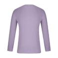 thumbnail image 4 of RXIRUCGD T-shirt Tricoté d'Été Uni à Col Rond à Manches Courtes pour Homme, Violet, Taille : 4TG, 4 of 5