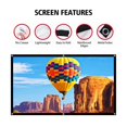 thumbnail image 3 of 16:9 100 120 150 Inch Projection Projector Screen Canvas White Curtain Screen 3D Film Portable Wall Mounted Projecting ,Long Lasting, 3 of 6