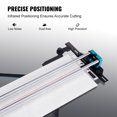 thumbnail image 3 of KFFKFF Hand-Operated Tile Slicer, 48-inch, Suitable for Porcelain and Ceramic Tiles, Equipped with Tungsten Carbide Cutting Disc, Infrared Alignment, Non-Slip Foot Design, Dual Guide Rails, 3 of 9