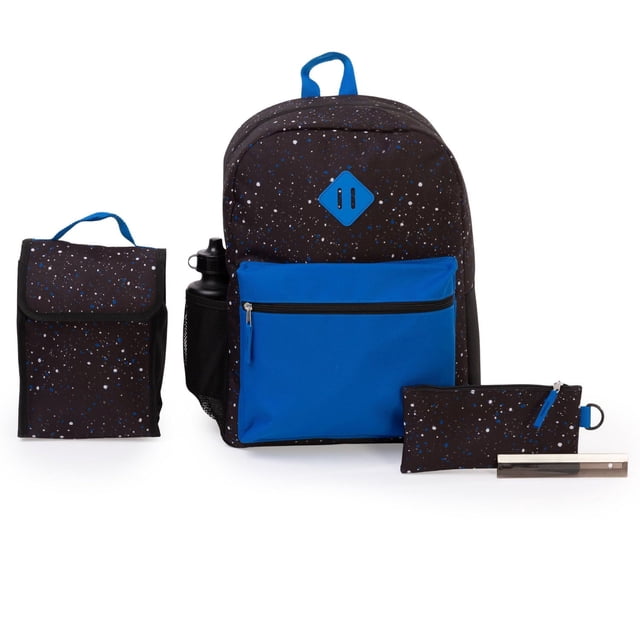 Jetstream 5-Piece Backpack Set: Kids Backpack & Lunch Bag, Pencil Case, Ruler & Water Bottle