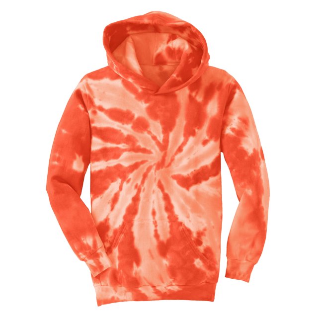 Gravity Threads Youth Tie-Dye Pullover Hoodie - Orange - X-Small