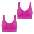 thumbnail image 1 of AherBiu 2pc Plus Size Sports Bras for Women Large Bust High Support Padded Bralettes Seamless Workout Underwear, 1 of 7