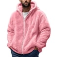 thumbnail image 2 of TIMIFIS Men's Heavyweight Fuzzy Jacket Zip Up Sweatshirt Coat Fashion Fleece Warm Jacket, 2 of 5