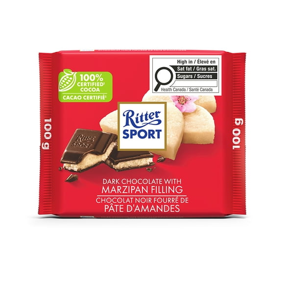 Ritter Sport Dark Chocolate with Marzipan