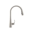 thumbnail image 4 of KOHLER 596-VS Simplice, 3 Jets, Robinet d'Évier de Cuisine avec Vaporisateur Rétractable, Voûte Haute, Acier Inoxydable Vibrant, 4 of 10