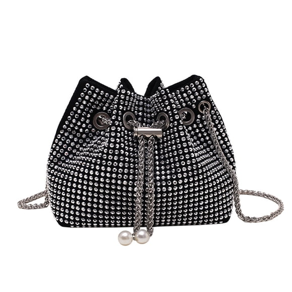 Mini Crossbody Shoulder Evening Bag Shiny Bling Clutch Purse