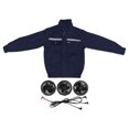 thumbnail image 2 of Outdoor Air Conditioned Coat,Fan Jacket Triple Fans Cooling Air Conditioned Coat Clothes 4  Adjustable Control Cool For Working, 2 of 8