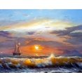 thumbnail image 1 of Peinture par Numéros de Voile sur l'Océan, 1 of 7