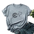 thumbnail image 4 of Meichang T-Shirts Graphiques Tendance pour Femmes Nouveauté Drôle Mignon T-Shirts à Imprimé Pissenlit Décontractés Col Rond Manches Courtes T-Shirts Légers Hauts, 4 of 7