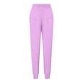 thumbnail image 3 of TIMIFIS PinksWomen's Jogger Scrub Pants Comfort Fits Solid Color Four Season Loose Bunched Feet Nurse Work Pants with Pockets - Spring/Summer, 3 of 3
