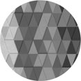 thumbnail image 1 of Ahgly Company Tapis Rond Lavable en Machine Intérieur Transitionnel Gris Foncé, 5 Pieds Rond, 1 of 7