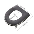 thumbnail image 3 of Thickened Toilet Seat Cover with Carrying Handle | Complete Coverage Winter Warm Toilet Seat | Removable Waterproof Toilet Seat Cover | Washable Soft Fabric Toilet Seat for Household Bathroom Use, 3 of 6