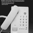 thumbnail image 2 of crativent Landline Button Telephone Handset Replay Callback Landline for Office black, 2 of 6