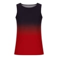 thumbnail image 3 of LSLJS Mens Gradient Print Tank Tops Sleeveless Crew Neck T Shirt Beach Muscle Tank Tops, 3 of 4