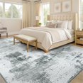 thumbnail image 3 of OLANLY Modern Abstract Area Rugs for Living Room, 5x7 Non Slip Machine Washable Rug, Lightweight Low Pile Floor Carpet for Bedroom, Dining Room, Nursery, Home Office, Ent, 3 of 8