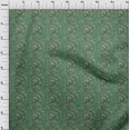 thumbnail image 4 of oneOone Rayon Teal Green Fabric Floral Ditsy Sewing Craft Projects Fabric Prints By Yard 56 Inch Wide, 4 of 4