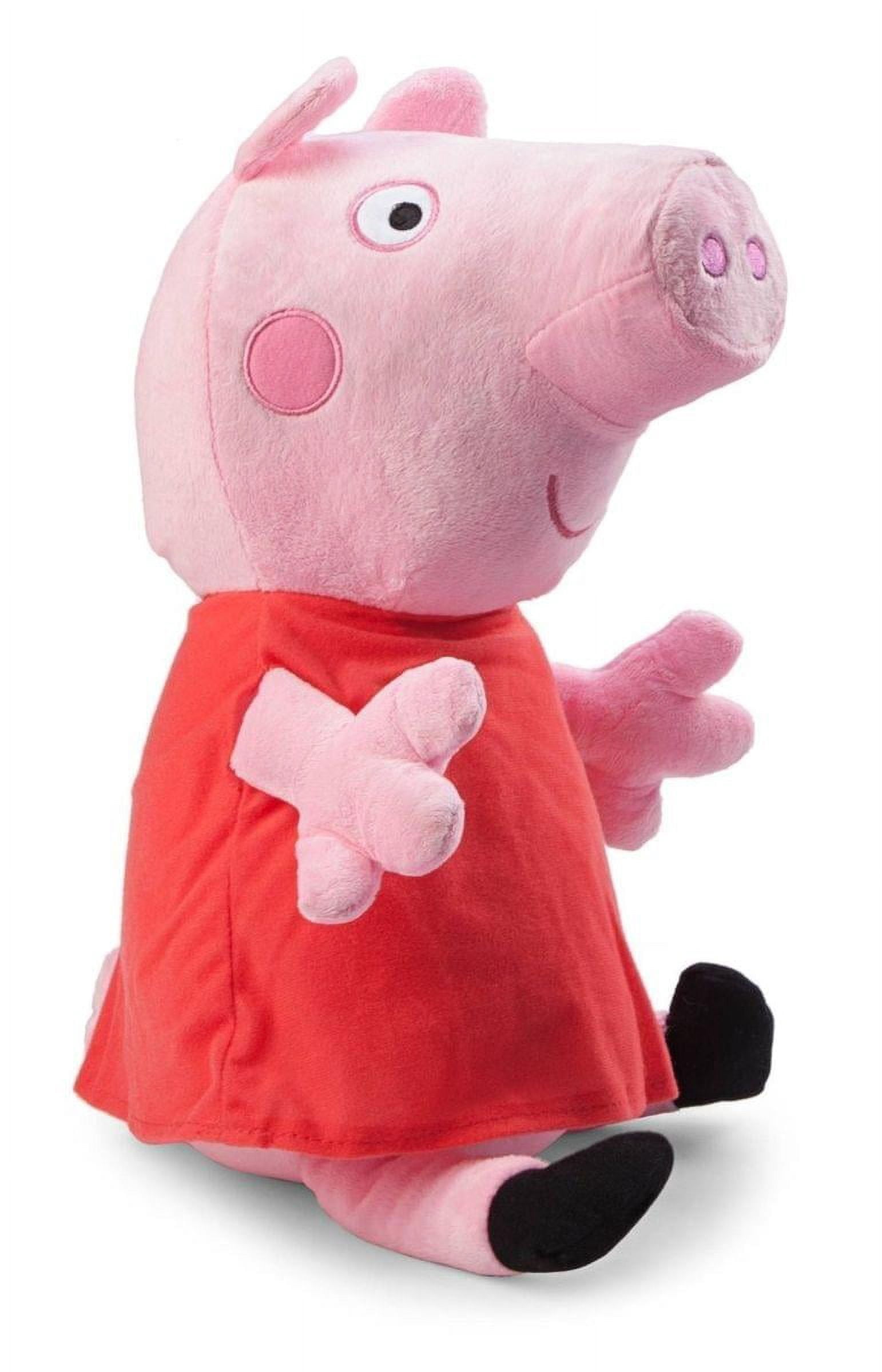 Peppa Pig Jouet en Peluche Rouge 45 cm, Cadeau de Remise des Diplômes, Poupée en Peluche de Dessin Animé Cadeaux en Peluche Poupée Rembourrée