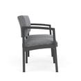 thumbnail image 4 of Lenox Steel Reception Waiting Room Healthcare Loveseat / Charcoal Steel / Gray, 4 of 5