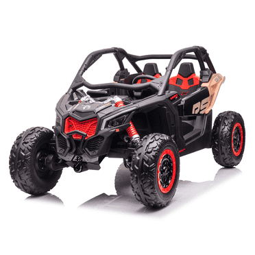 VOLTZ TOYS Officially Licensed Can-Am Maverick 24V 2-Seater Buggy UTV, High-Performance Kids Ride-On Off-Road Car with Dual Leather Seats, Upgraded Power Wheels with Parent Remote, EVA Tires, Black