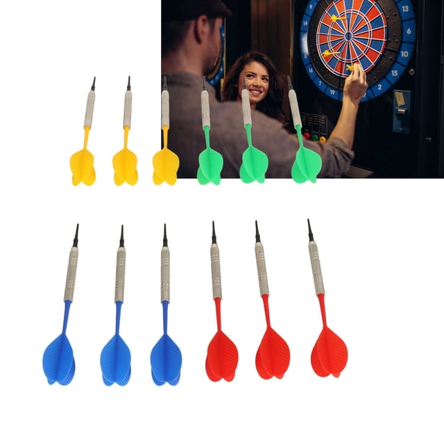 For 12PCS Soft Tip Darts For Beginners Plastic Professional Indoor Darts Set With 100PCS Tips For Plastic Electronic Dartboard Games