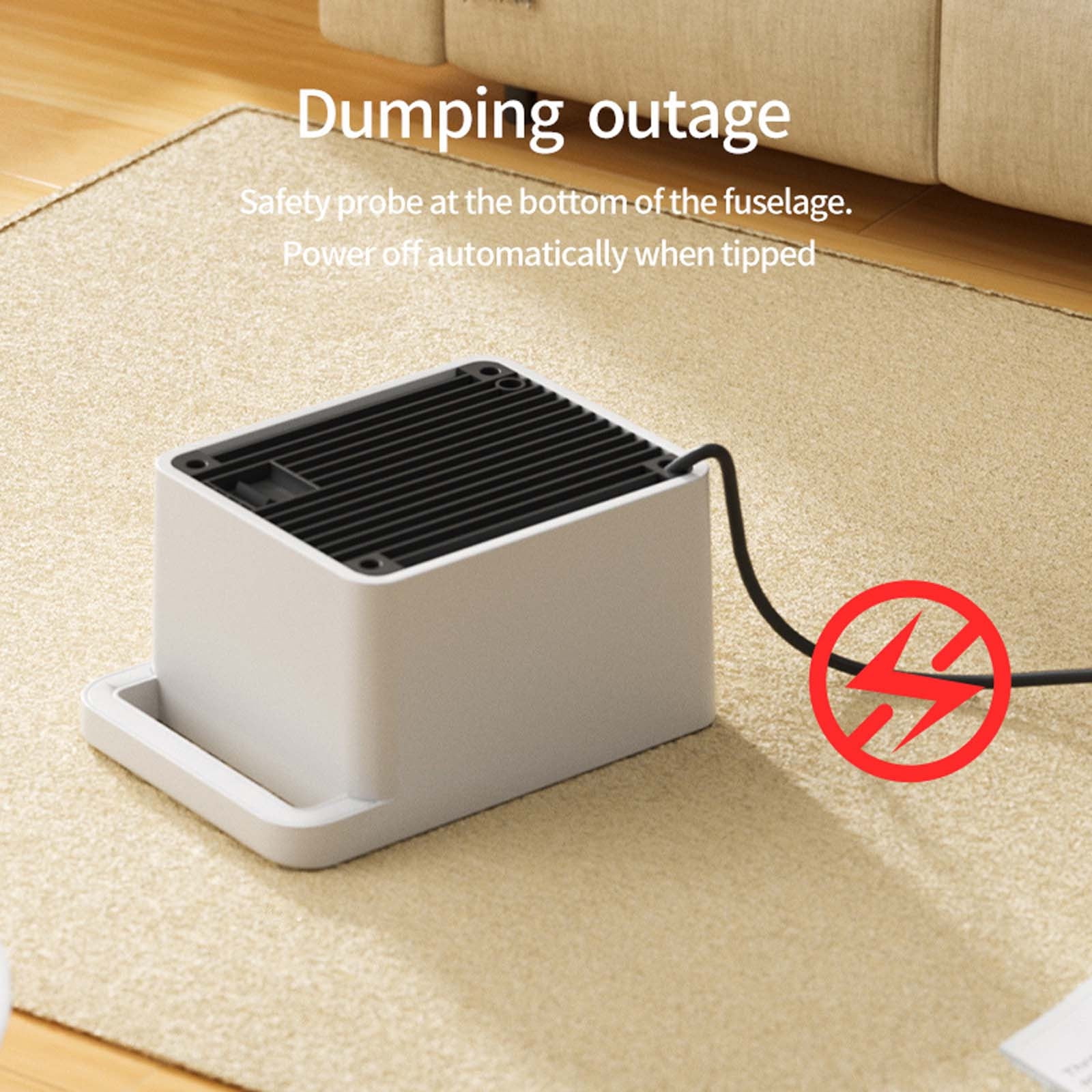 Vggrvlo Space Heater 1500W Electric Heaters Indoor Portable with Thermostat Fast Heating 10.5ft/s Portable Electric Heaters for Office Bedroom Home